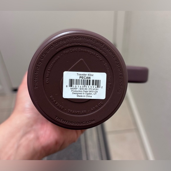 NWT HydroJug 40oz Traveler “PECAN” - Picture 6 of 7